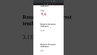 rounding to the tenths place math maths mathematics shorts [upl. by Keele752]