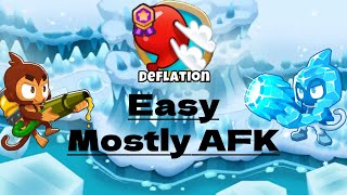 BTD6  Glacial Trail Deflation Guide  No Hero  Simple and Mostly AFK [upl. by Alita45]