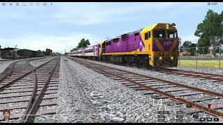 TRS22  VLine N472 City of Sale Departing Shepparton Station to Melbourne  Leslie RS5T HORN SHOW [upl. by Rebecka]