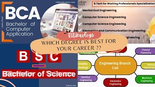 Which Degree is best for it sector  which degree is best for placement  ritikavlogs3 [upl. by Rojas290]