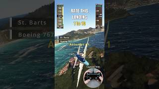 Pilot Attempts Dangerous Wing Strike 767 Landing at St Barts  Microsoft Flight Simulator 2020 [upl. by Lauer600]