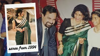 Styling Moms 25 year old saree for a Wedding 😍  Heavy Saree Styling [upl. by Logan152]