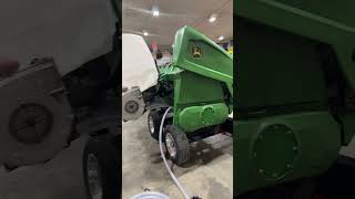 Corn Head Seeder on a 12 Row Deere Head farming covercrops johndeere cornharvesting [upl. by Ssyla]