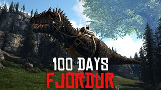 I Spent 100 Days in Fjordur  ARK Survival Evolved [upl. by Carew]