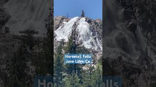 Got Away For The Day  Horsetail Falls June Lake Ca shorts water waterfall epicwinter [upl. by Zarger745]