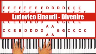 Divenire Ludovico Einaudi Piano Tutorial [upl. by Hun848]