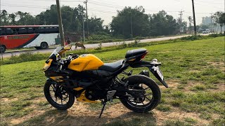 Suzuki Gsxr 150 bike  Yellow GSX R150  Abs Dual Channel gsxr 2024 reviews [upl. by Llednil232]