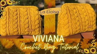 🌻Crochet Bag Viviana borsa invernale a trecce con chiusura a molla [upl. by Korwin443]