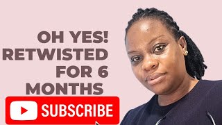 VLOG  First Time Ever Keeping My Retwisted Faux Locs for 6 Months  My Locs Journey Update [upl. by Kaye]