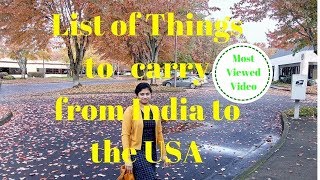 Things you should carry from India to the USA for a Family [upl. by Sivaj]