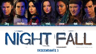 Descendants 3 quotNight Fallsquot Lyrics Color Coded Lyrics [upl. by Aivonas]