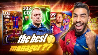 I BOUGHT H FLICK DOUBLE BOOSTED MANAGER 🔥 FC BARCELONA PACK 🔥 eFootball 25 mobile [upl. by Levine]