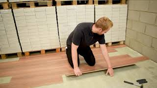 How to install laminate flooring using the CLIC IT installation system [upl. by Fernandina]