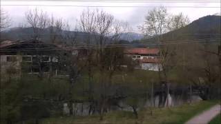 German countryside Schliersee to Hausham by train no sound [upl. by Helsie]