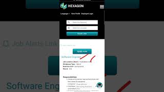 Hexagon is hiring for Software Engineer Freshers jobs Daily Job Updates Software Engineer Jobs Btech [upl. by Chemash]