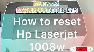 Avoid These Mistakes in HP Laserjet 1008wInstallation Remove error code 111114 [upl. by Enihpesoj]