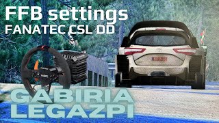 Realistic CSL DD FFB Settings RSF RBR  Hotlap Gabiria  Legazpi  Toyota WRC 4103 [upl. by Neiluj]