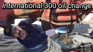 International 300 utility oil change [upl. by Camel]