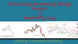 Bank Nifty Option Trading chart pattern Setup 2024 Ascending Broadening wedge SV [upl. by Ahrens]