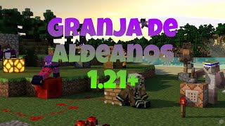 Granja de Aldeanos Minecraft Bedrock 121 ver video completo [upl. by Anial]