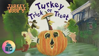 🦃🎃Halloween Read Aloud  Turkey Trick or Treat  Turkey Trouble Book 5 [upl. by Radie]