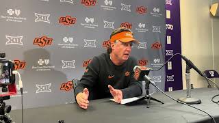 Mike Gundy post TCU — Nov 9 2024 [upl. by Chere997]