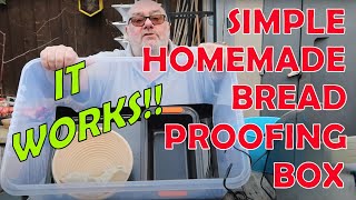 My Homemade DIY Bread Proofing Box  Simple Cheap and EFFECTIVE [upl. by Dnomyad]