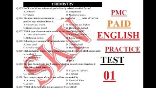 PMC Paid MDCAT ENGLISH Practice Test 1 2021 PMC ENGLISH TEST with detailed explanation 2021 [upl. by Gildus]