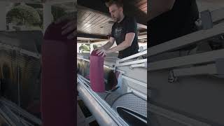 How to use the new MAVEN pontoon fender from MISSION pontoon boatfender boatlife bumper [upl. by Doykos]