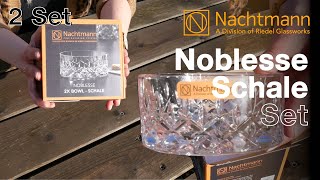 Nachtmann Noblesse Schale 2er Set  Gläser Unboxing [upl. by Tra]