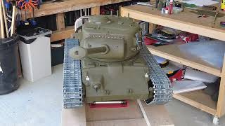 16 scale Armortek M26 Pershing RC Tank build Vid 24I complete the electronics and do a test run [upl. by Val389]