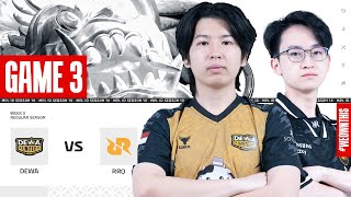 DEWA UNITED ESPORTS vs RRQ HOSHI  Regular Season Week 5 Day 3  Game 3  MPLIDS14 [upl. by Haodnanehs981]