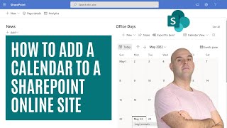 How To Add A Calendar To A SharePoint Online Site [upl. by Hafinah846]