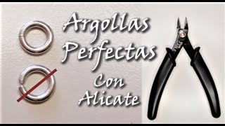 CÓMO HACER ARGOLLAS PERFECTAS CON ALICATE PROBAMOS EL ALICATE DE CORTE AL RAS [upl. by Iveksarap]