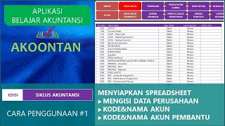 Excel Siklus Akuntansi Perusahaan Jasa 1  Setup [upl. by Oihsoy442]