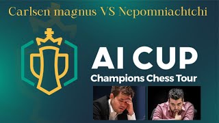 Carlsen magnus VS Nepomniachtchi  Champions Chess Tour AI Cup 2023 [upl. by Richel]