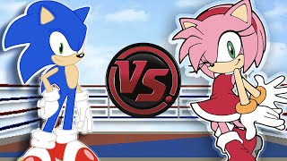 SONIC vs AMY LOVE SONG Sonic the Hedgehog Music Video  CARTOON RAP ATTACK [upl. by Gay495]