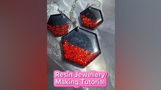 Resin Jewellery Making Tutorial CreativeHaven81 diy jewellery tutorial redandblack [upl. by Autum]