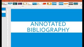 Annotated Bibliography [upl. by Tenrag266]