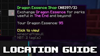 Dragon Essence Shop Location Guide  Hypixel Skyblock [upl. by Enelahs689]