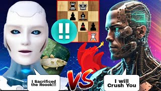 Stockfish BRILLIANTLY Sacrificed His Rook Against Dragon Chess in Chess com  Chess  Stockfish  AI [upl. by Olinad]