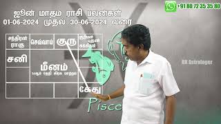 𝗝𝘂𝗻𝗲 𝗠𝗼𝗻𝘁𝗵 𝗥𝗮𝘀𝗶 𝗣𝗮𝗹𝗮𝗻 𝟮𝟬𝟮𝟰  𝗠𝗲𝗲𝗻𝗮𝗺  ஜூன் மாத ராசி பலன்கள்  RKAstrologer [upl. by Atsillac]