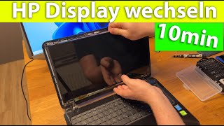 HP Notebook Display wechseln  in nur 10 min [upl. by Airetnohs516]