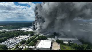 Bio Lab chemcial Fire Sept 29th 2024 ConyersGa [upl. by Joey]