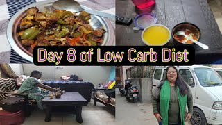 Day 8 of Low Carb Diet 10 days weight loss challenge Thanking to my subscribers 😊 [upl. by Leonora555]