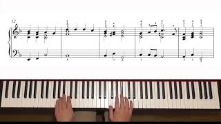 Hark The Herald Angel Sing  Intermediate Piano Arrangement No 8  4230pts [upl. by Nilam367]