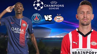 PSG vs Eindhoven 11 UEFA Champions League 20242025 [upl. by Tenn598]