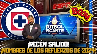 🚨¡Exclusivo ¡Se revelan los nombres de refuerzos para Cruz Azul en 2024 Noticias Cruz Azul [upl. by Eramal595]