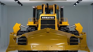 NEW KING The Power of the Komatsu D575A Bulldozer in Showroom Yellow [upl. by Jami]