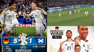 Germany Vs Scotland 5  1 match highlights  2024 [upl. by Aikemot]